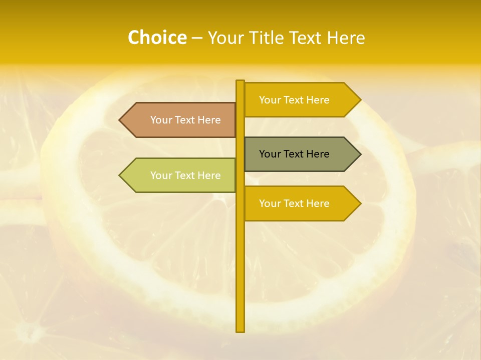 Close Citrus Fruity PowerPoint Template