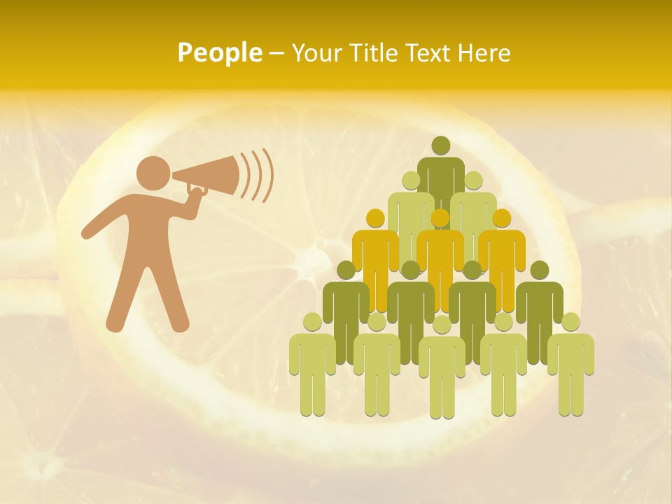 Close Citrus Fruity PowerPoint Template