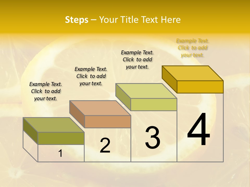 Close Citrus Fruity PowerPoint Template