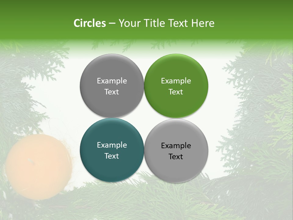 Needle Pine Frame PowerPoint Template