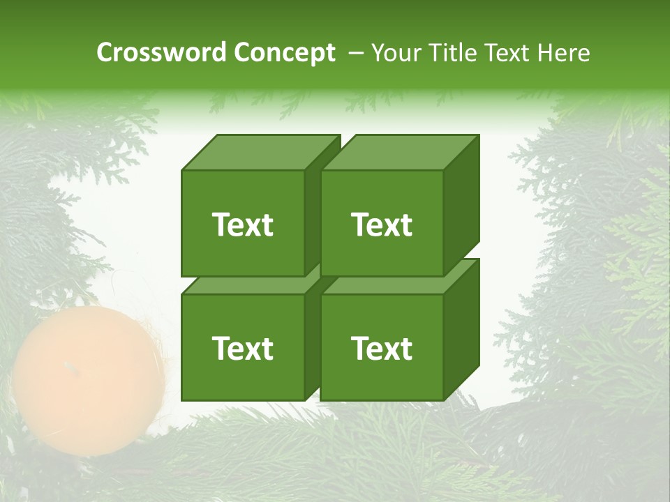 Needle Pine Frame PowerPoint Template