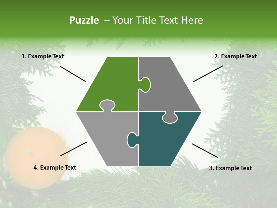 Needle Pine Frame PowerPoint Template