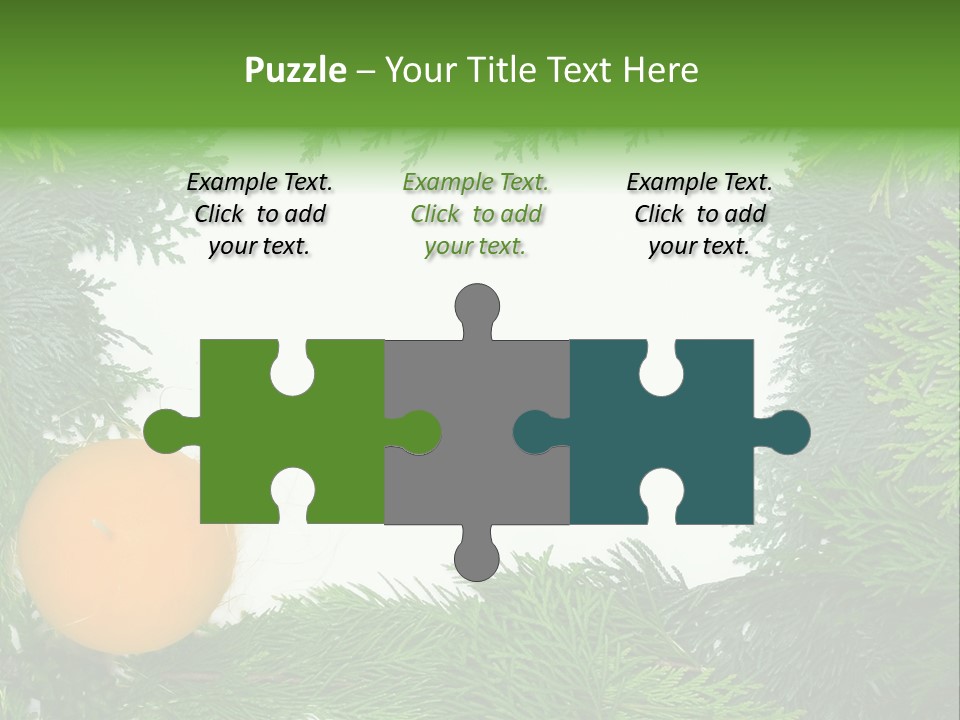 Needle Pine Frame PowerPoint Template