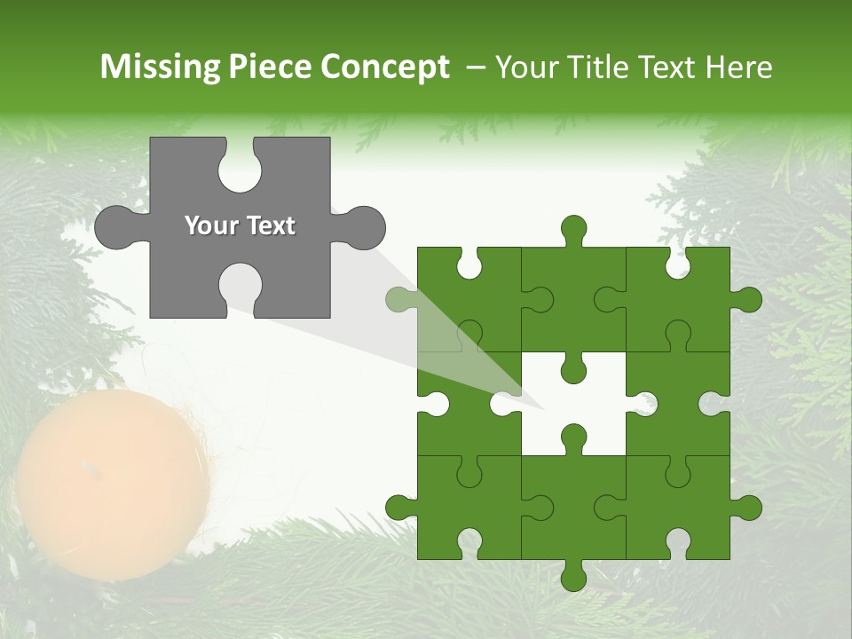 Needle Pine Frame PowerPoint Template