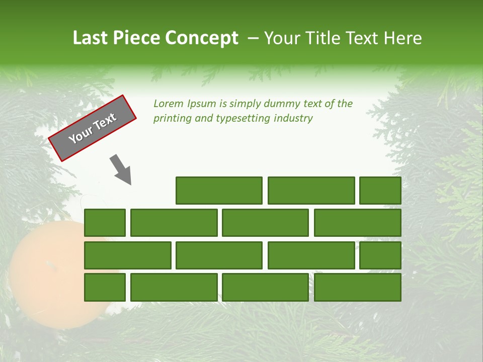 Needle Pine Frame PowerPoint Template