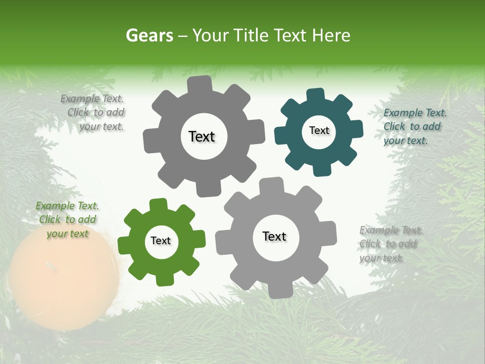 Needle Pine Frame PowerPoint Template