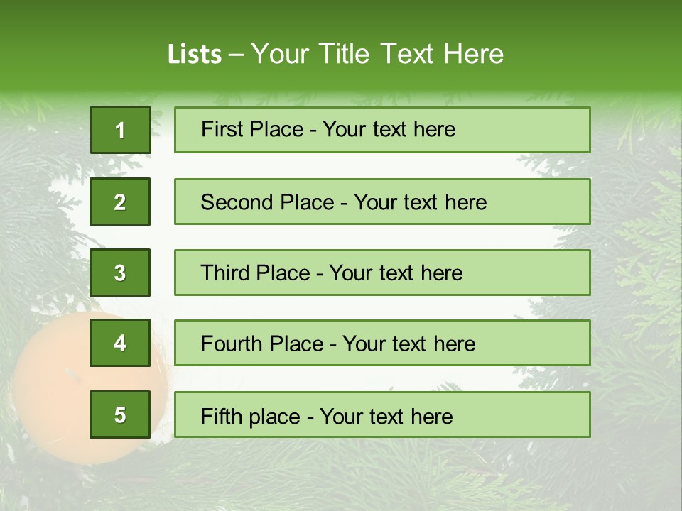Needle Pine Frame PowerPoint Template