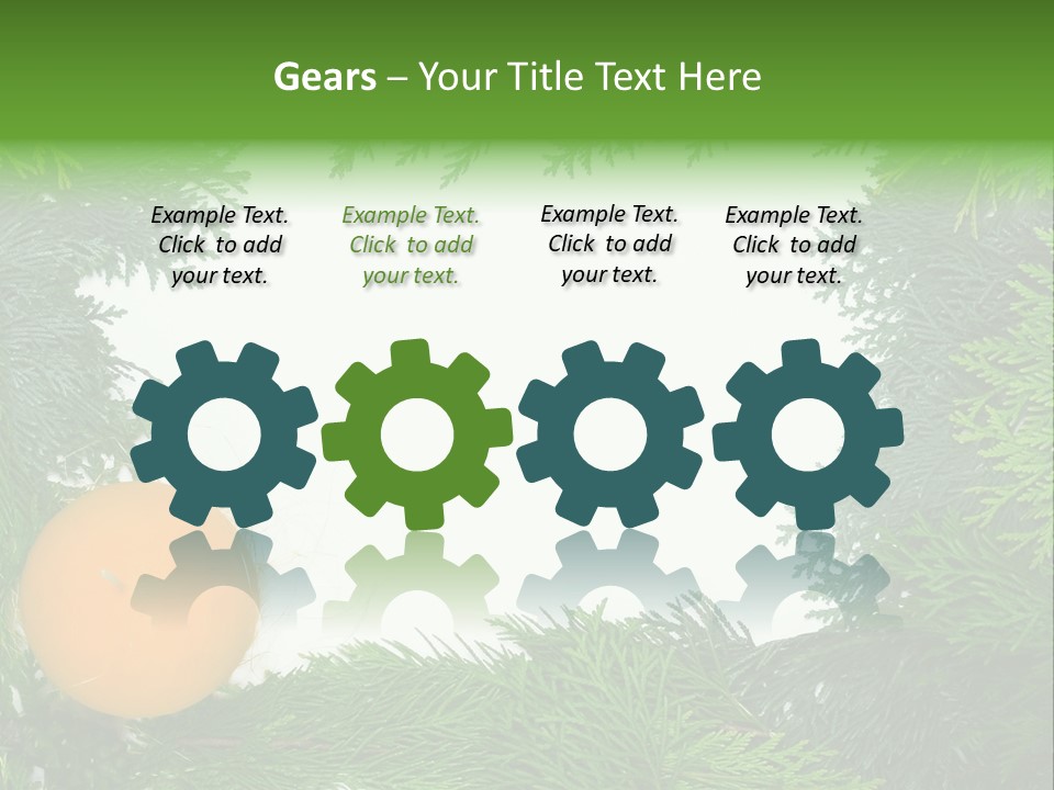 Needle Pine Frame PowerPoint Template