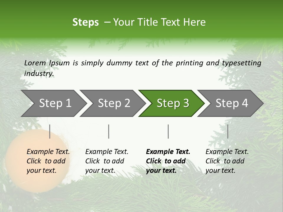 Needle Pine Frame PowerPoint Template