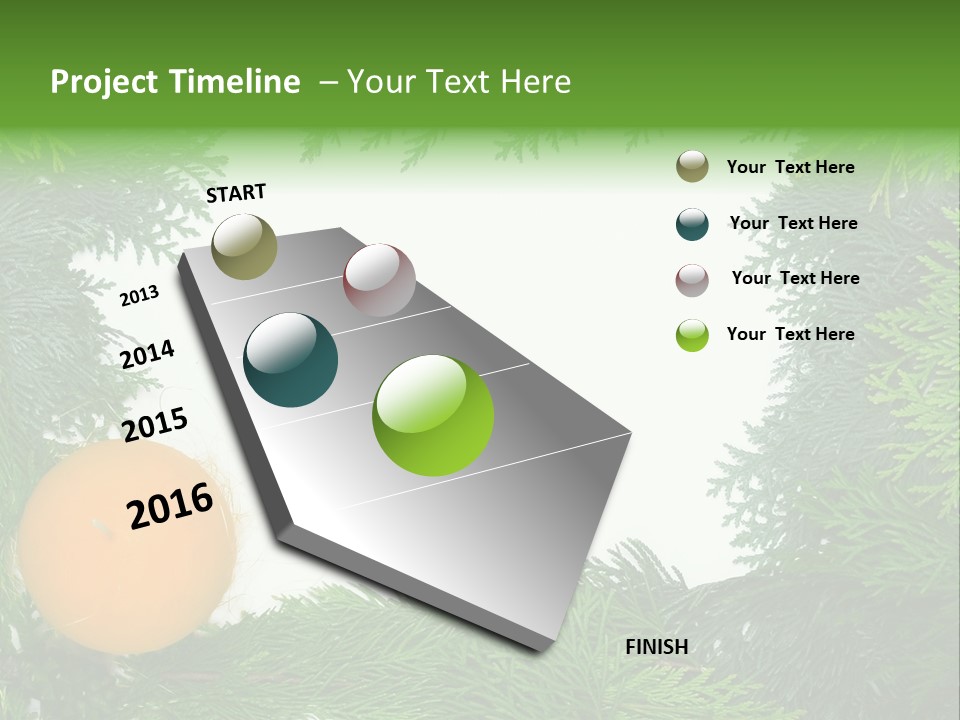 Needle Pine Frame PowerPoint Template