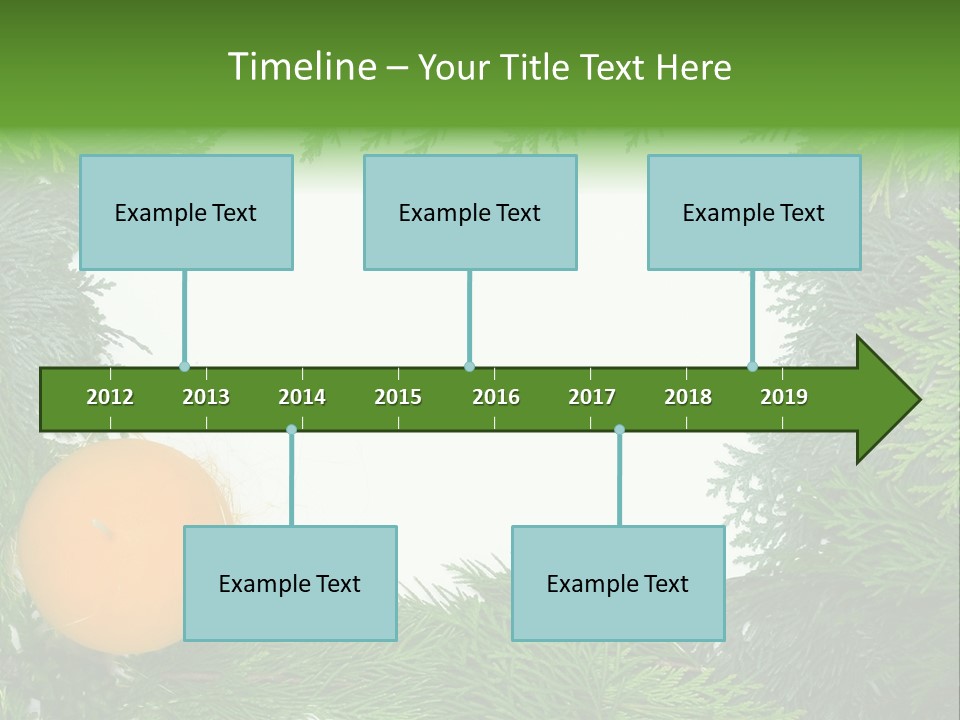 Needle Pine Frame PowerPoint Template