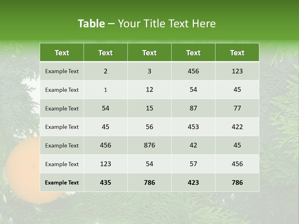 Needle Pine Frame PowerPoint Template