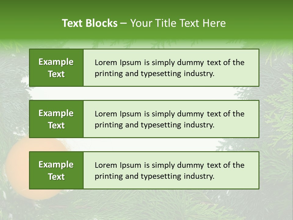 Needle Pine Frame PowerPoint Template