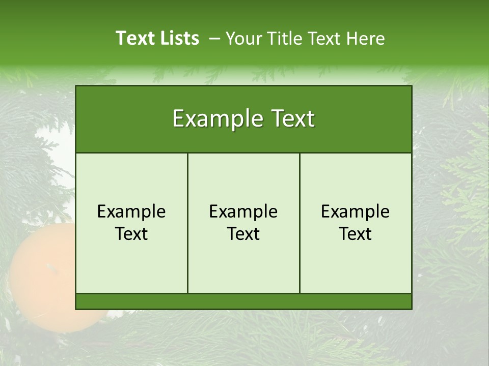Needle Pine Frame PowerPoint Template