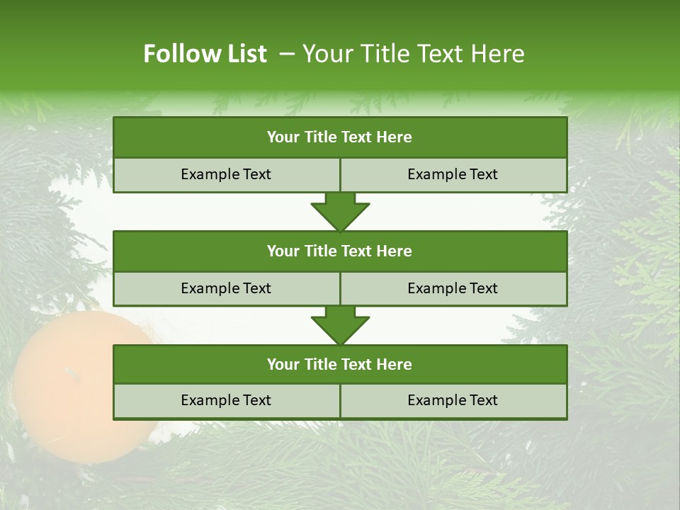 Needle Pine Frame PowerPoint Template