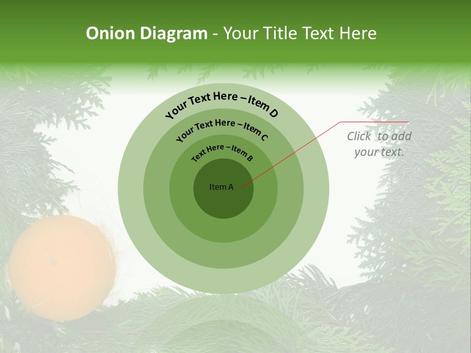 Needle Pine Frame PowerPoint Template