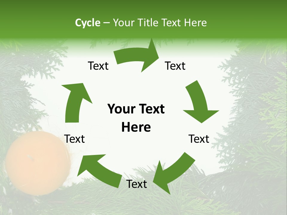 Needle Pine Frame PowerPoint Template