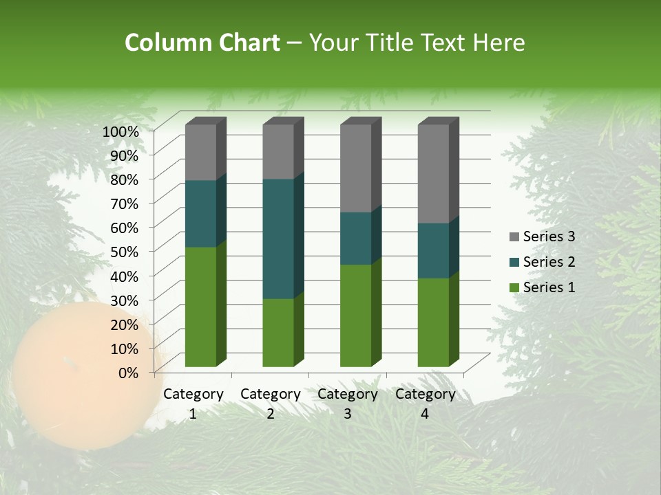 Needle Pine Frame PowerPoint Template