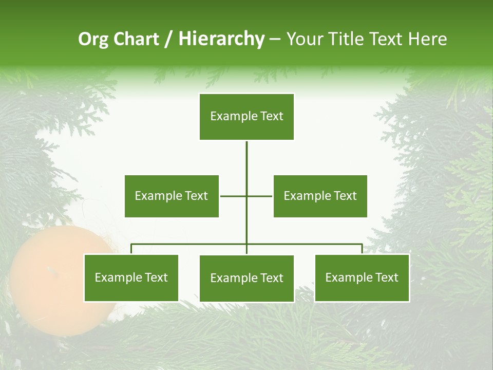 Needle Pine Frame PowerPoint Template