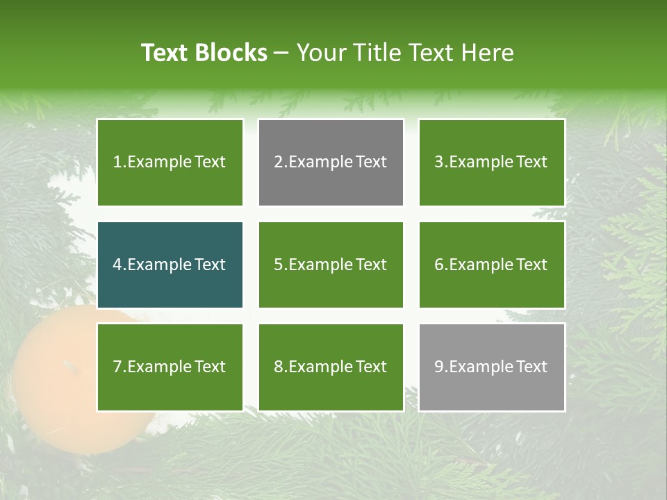 Needle Pine Frame PowerPoint Template