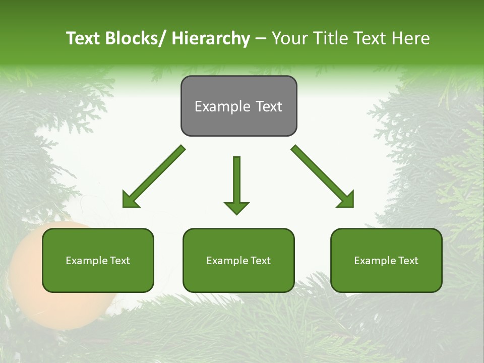 Needle Pine Frame PowerPoint Template