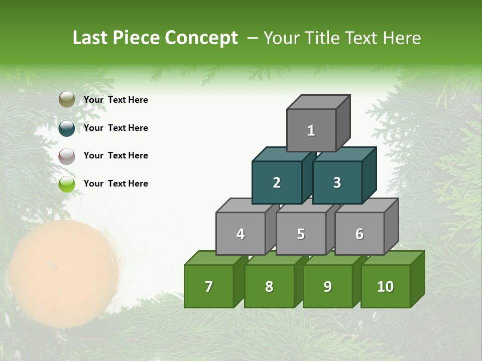 Needle Pine Frame PowerPoint Template