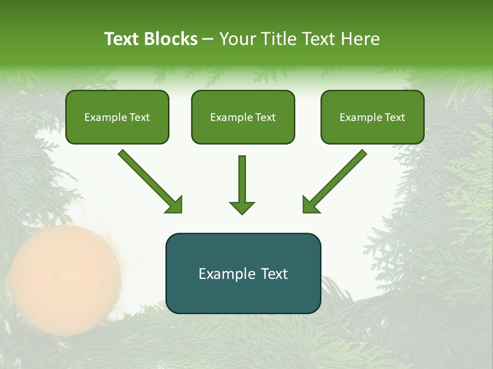 Needle Pine Frame PowerPoint Template