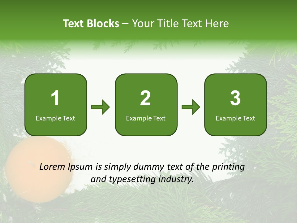 Needle Pine Frame PowerPoint Template