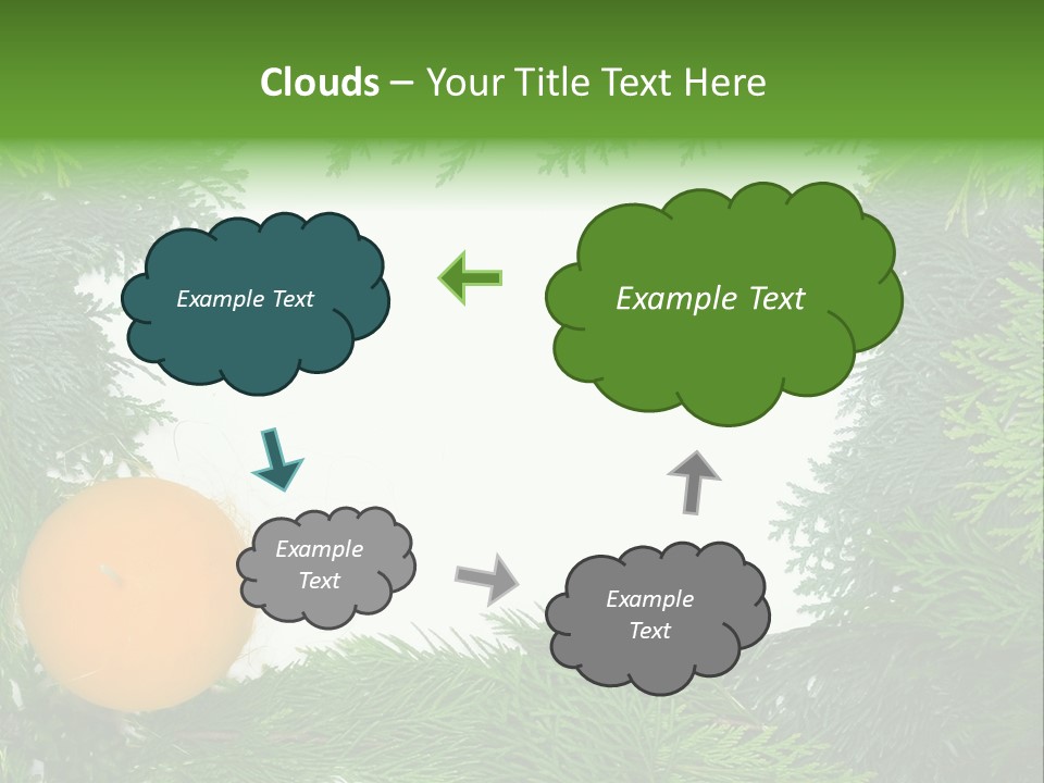Needle Pine Frame PowerPoint Template
