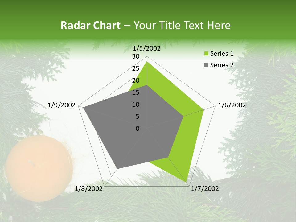 Needle Pine Frame PowerPoint Template
