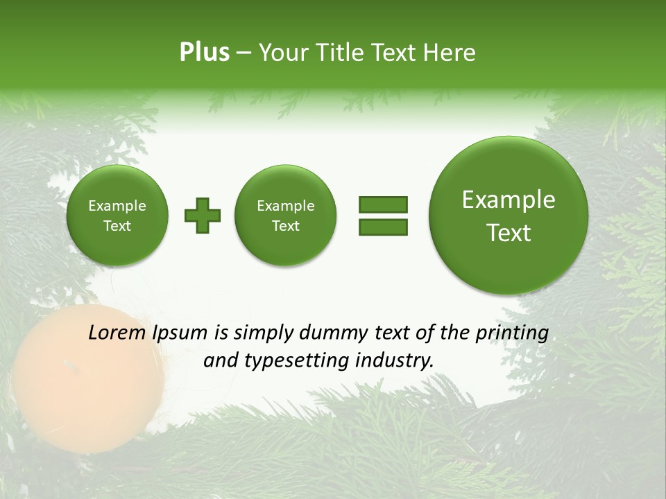 Needle Pine Frame PowerPoint Template
