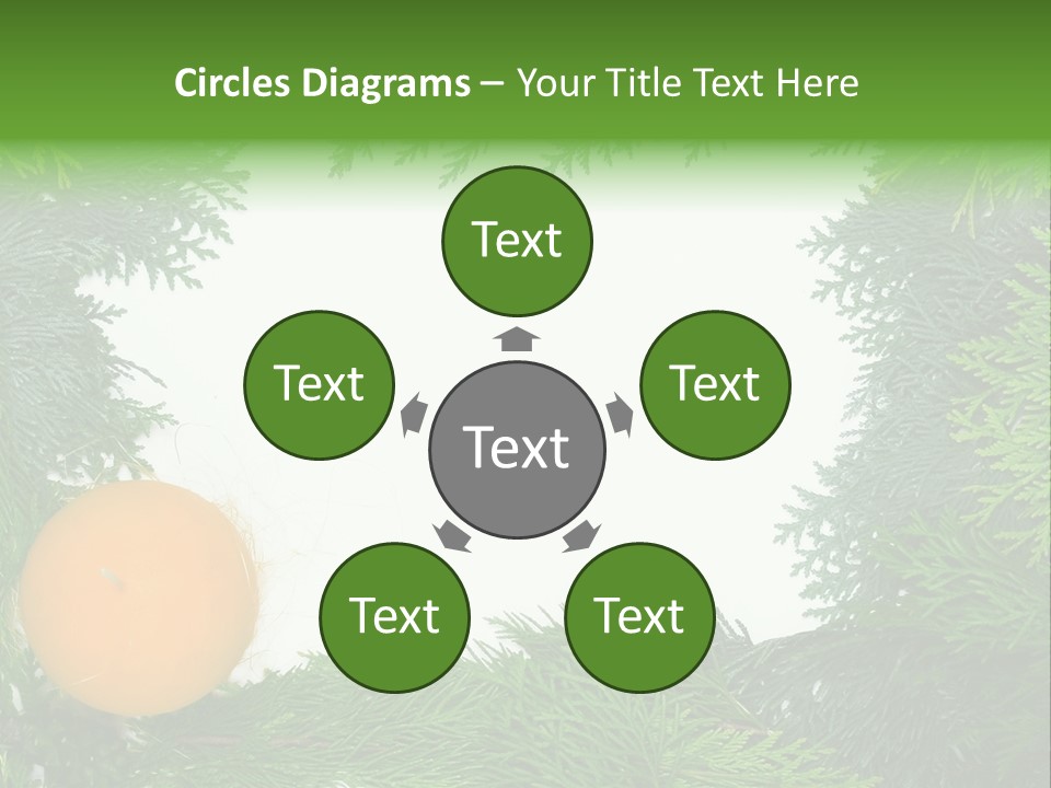 Needle Pine Frame PowerPoint Template