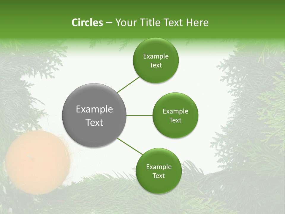 Needle Pine Frame PowerPoint Template