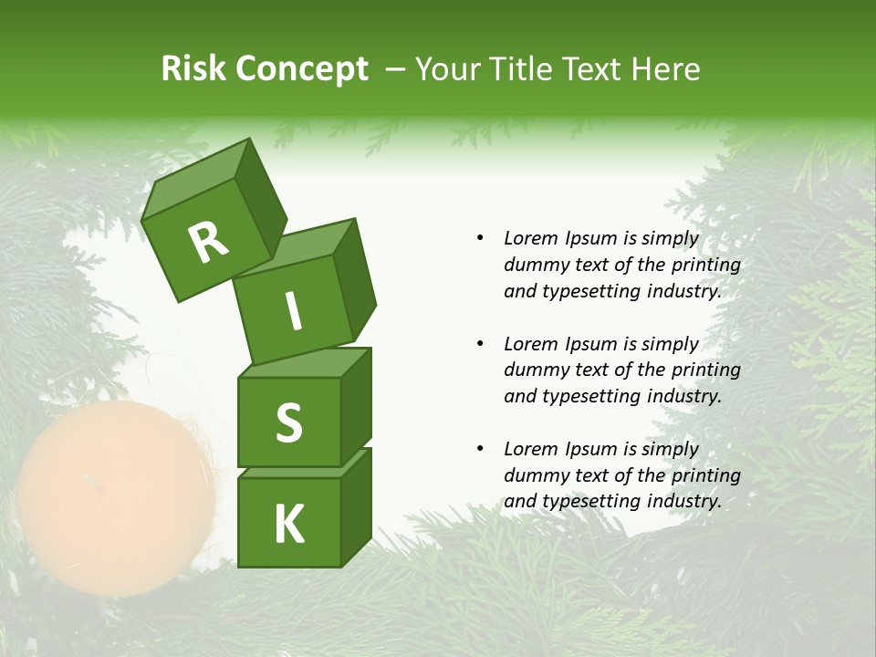 Needle Pine Frame PowerPoint Template