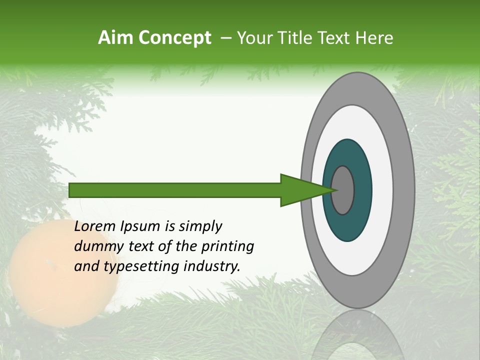 Needle Pine Frame PowerPoint Template