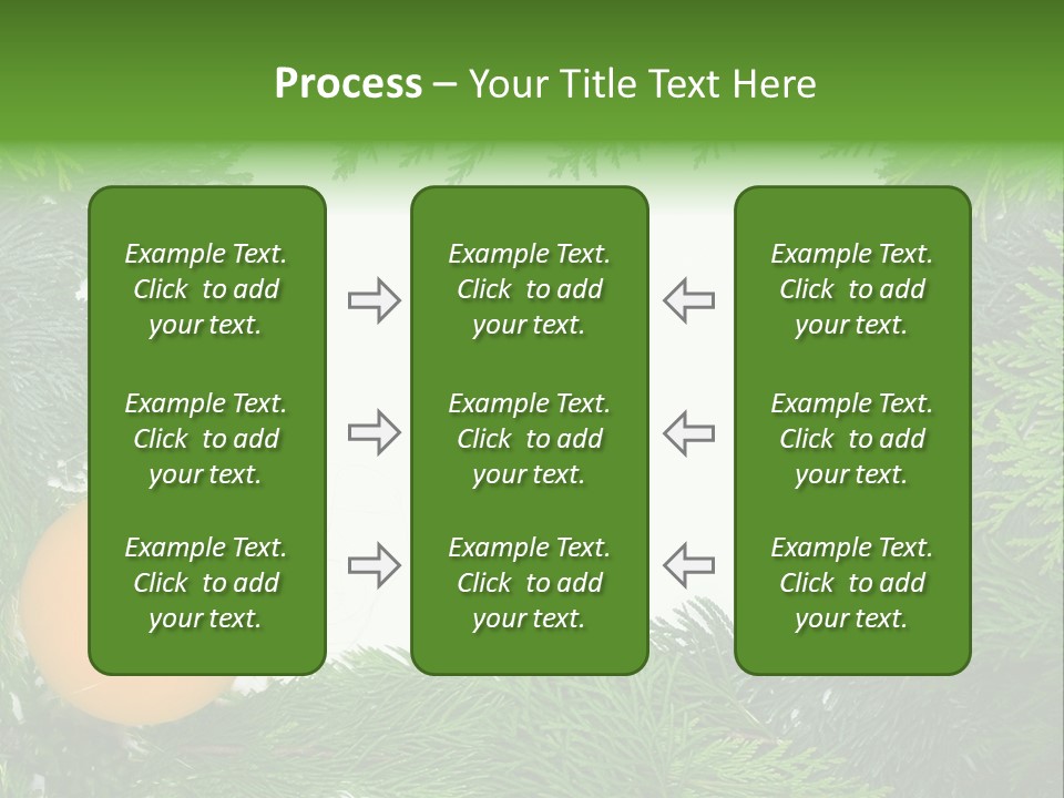Needle Pine Frame PowerPoint Template