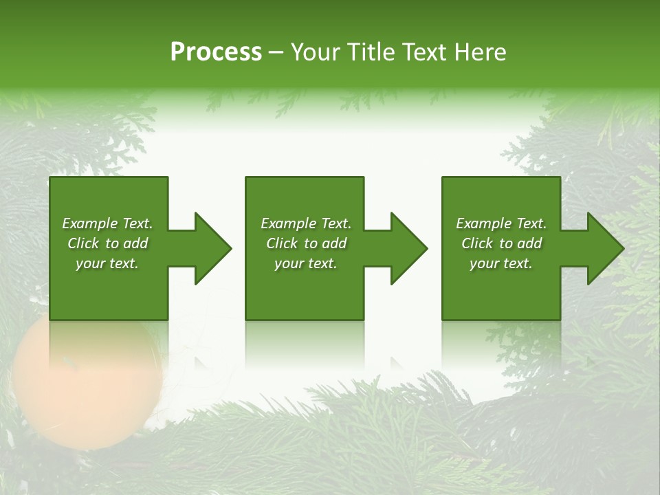 Needle Pine Frame PowerPoint Template