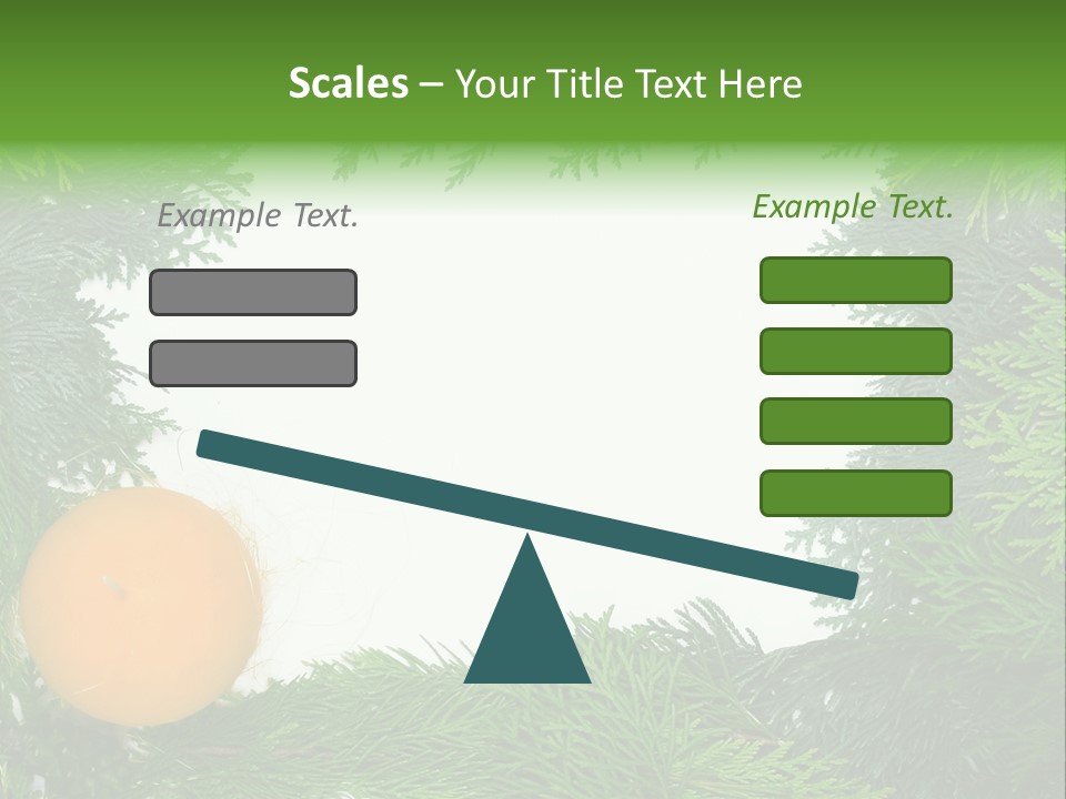 Needle Pine Frame PowerPoint Template
