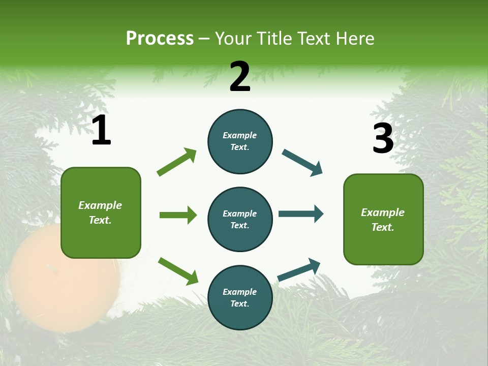 Needle Pine Frame PowerPoint Template