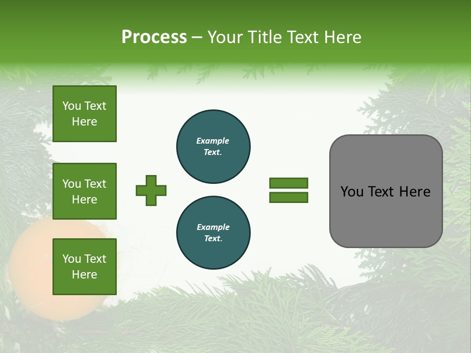 Needle Pine Frame PowerPoint Template
