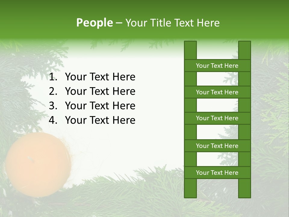 Needle Pine Frame PowerPoint Template