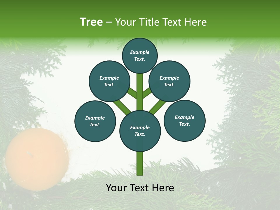 Needle Pine Frame PowerPoint Template