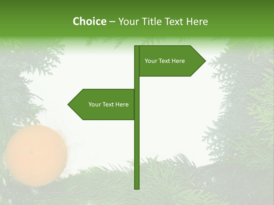 Needle Pine Frame PowerPoint Template