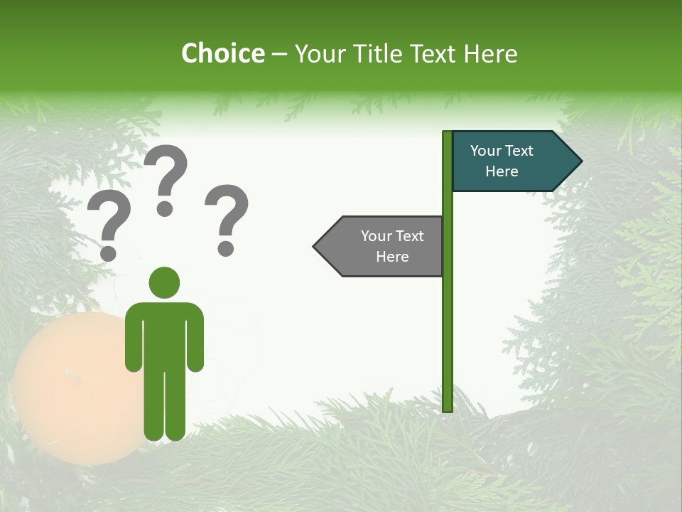 Needle Pine Frame PowerPoint Template