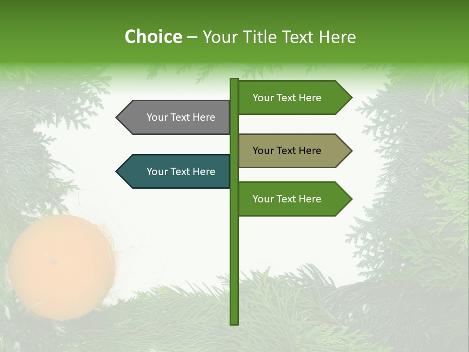 Needle Pine Frame PowerPoint Template