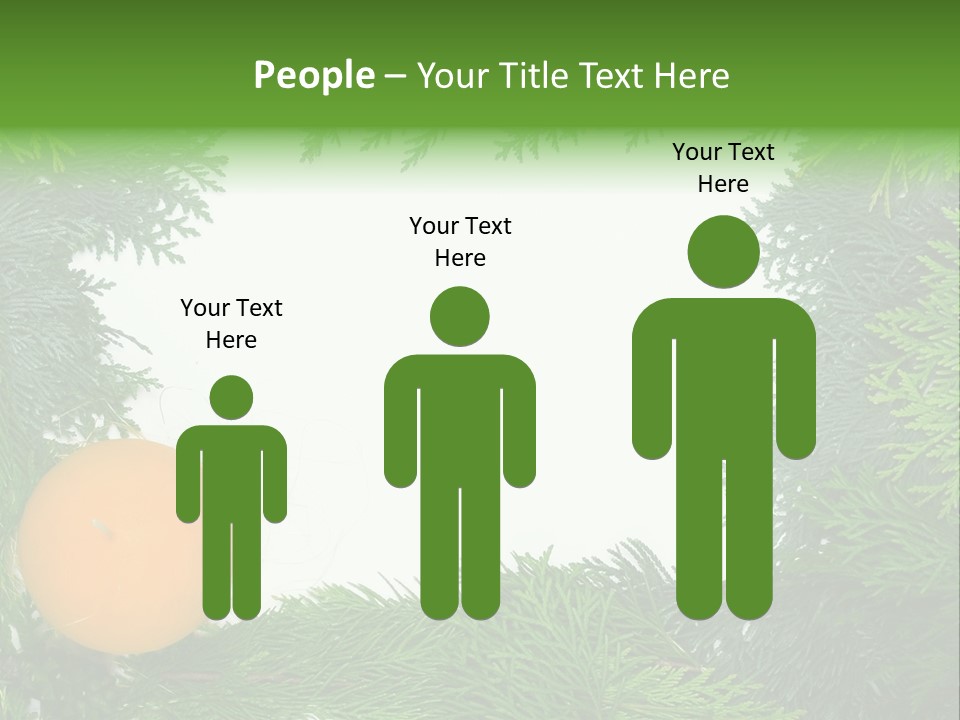 Needle Pine Frame PowerPoint Template