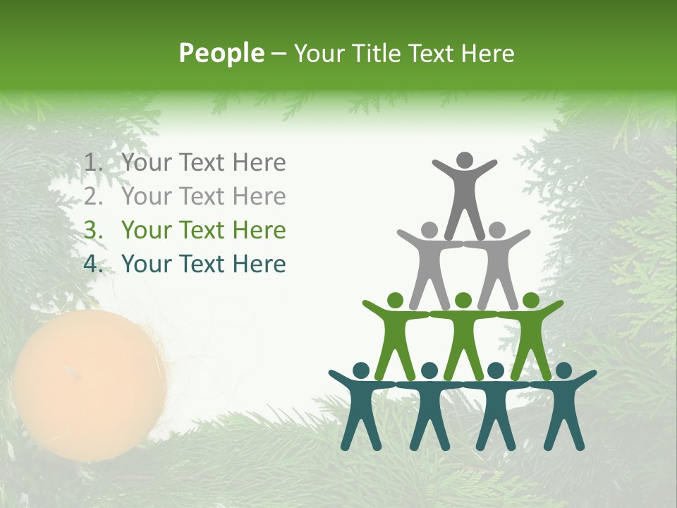 Needle Pine Frame PowerPoint Template