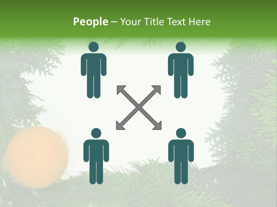 Needle Pine Frame PowerPoint Template