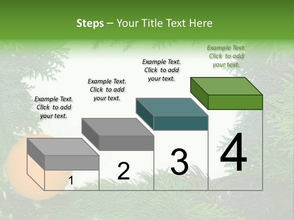 Needle Pine Frame PowerPoint Template