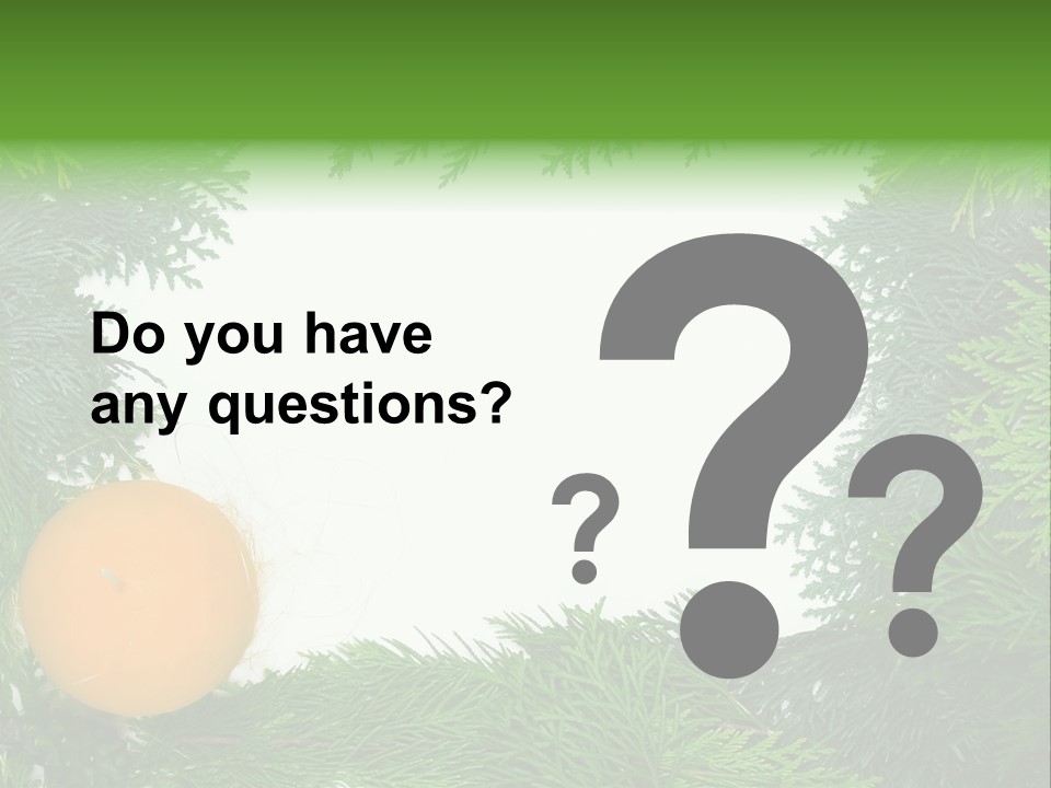 Needle Pine Frame PowerPoint Template